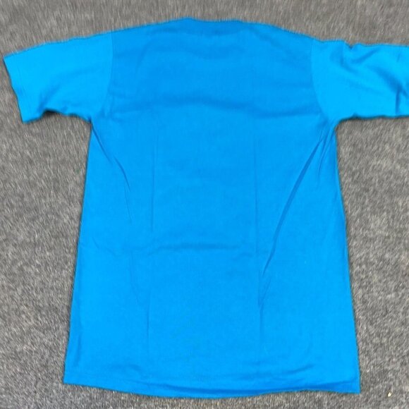 WMM Lock In T-shirt S Blue Vintage Single Stitch 90s Jerzees - Picture 6 of 6